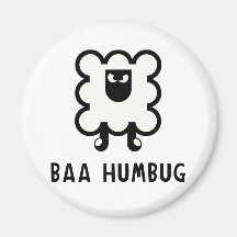 Baa Humbug Refrigerator Magnet