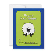 Baa-lentine Kids Valentine Card