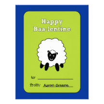 Baa-lentine Kids Valentine Card Personalized Invite
