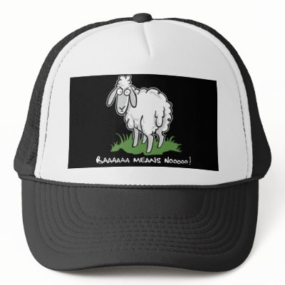 Baa means no trucker hat by staletzky