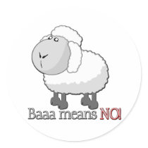 Baaa means NO!