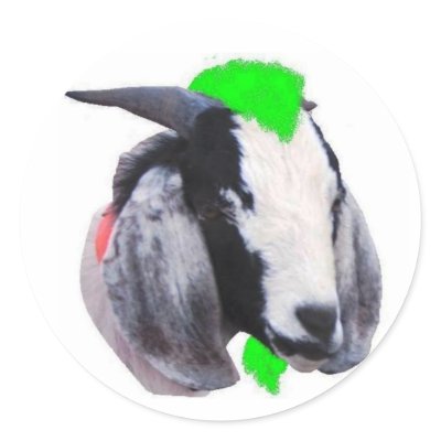 Baad Goat Sticker by LaughingPug