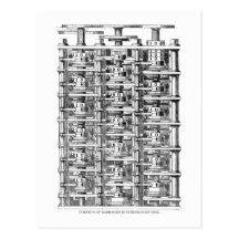 Babbage Difference Engine Post Card