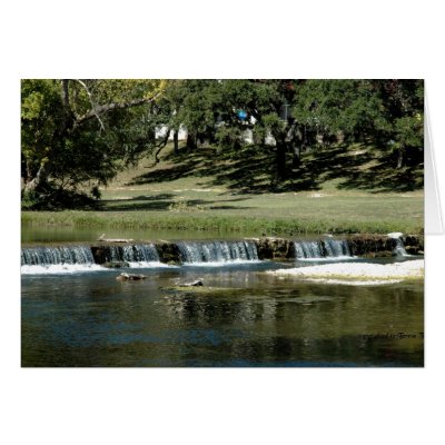 Babbling Brook Greeting Card by T_Trant