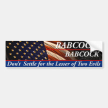 Babcock Babcock for President Bumper Stickers