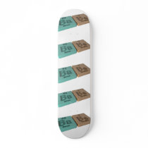 Babe as Ba Barium and Be Beryllium Custom Skate Board