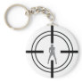 babe in bull´s eye icon key chain