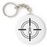 babe in bull´s eye icon key chain