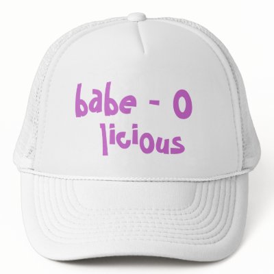 babe -o- licious baseball cap mesh hats by hooyah