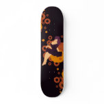 Babe On Pumpkin Skateboard