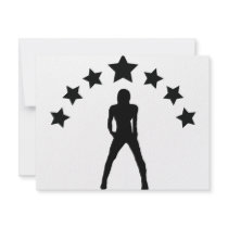 babe with stars icon custom invitations
