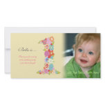 Babies 1st Birthday Thank You Photo Card photo cards