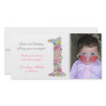Babies 1st Birthday Thank You Photo Card photo cards