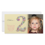 Babies 2nd Birthday Thank You Photo Card photo cards