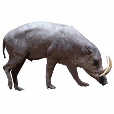 Babirusa Cutout Magnet/Sculpture Cut Outs by cryptozoologyshop