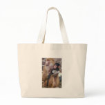 Baboon and Baby Canvas Bag