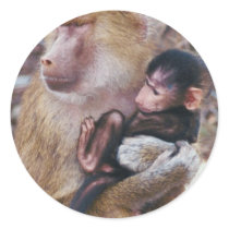 Baboon and Baby Stickers