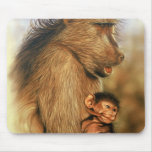 Baboon & Baby Prints Mouse Pads