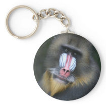 Baboon Face Keychain