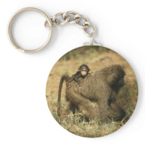 Baboon Family Key Chain