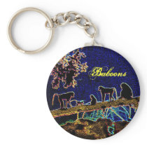 Baboon on Tree from Junglewalk,com Key Chains