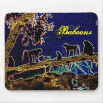 Baboon on Tree from Junglewalk,com Mouse Mats