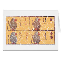 baboons greeting card