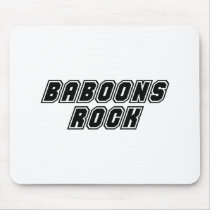 Baboons Rock Mouse Pad