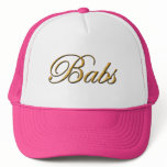BABS Name Branded Personalised Gift Hat
