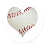 babseballlove round sticker