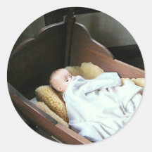 Babt Doll in Cradle Sticker