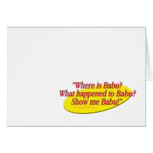 Babu!... Greeting Cards