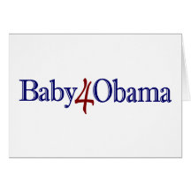 Baby 4 Obama Greeting Cards