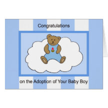 Baby Adoption Card -- Baby Boy
