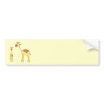 Baby and Adult Giraffe. Bumper Stickers