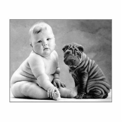 baby and dog photo cut out by theknee25