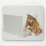 Baby and laptop mouse pad