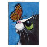 Baby and the Viceroy - Cat Art Greeting Card