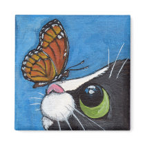 Baby and the Viceroy - Cat Magnet