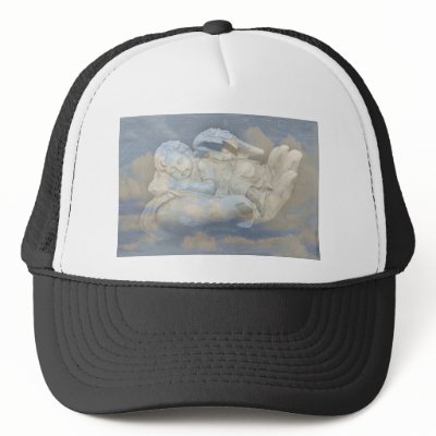 Baby Angel Wings Sleeping in God's Hand Hats by KahunaLuna