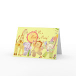 Baby Animals: Birthday Party Invitation for Kids cards