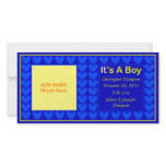 Baby Announcement Boy Picture Card