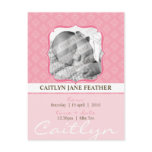 BABY ANNOUNCEMENT ::  elegantly framed 6 postcards
