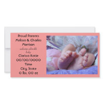 Baby Announcements Proud Parents Cards Birth Personalised Photo Card