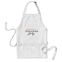 Baby Arrives in July Apron