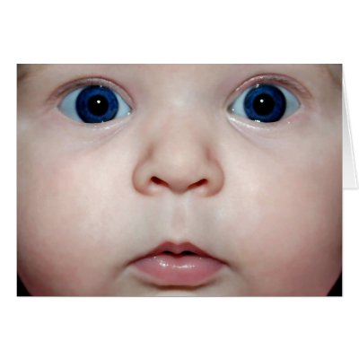 Baby Augen Grußkarten by TinaDeFortunata