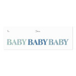 Baby, Baby, Baby Gift Tag Business Cards