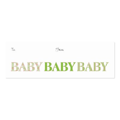 Baby, Baby, Baby Gift Tag by 13BlackCatsDesigns