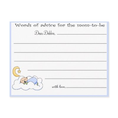 Baby - Baby Shower Advice cards by kool27stemplates
