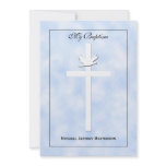 Baby Baptism Christening Invitation -- Boy Invite